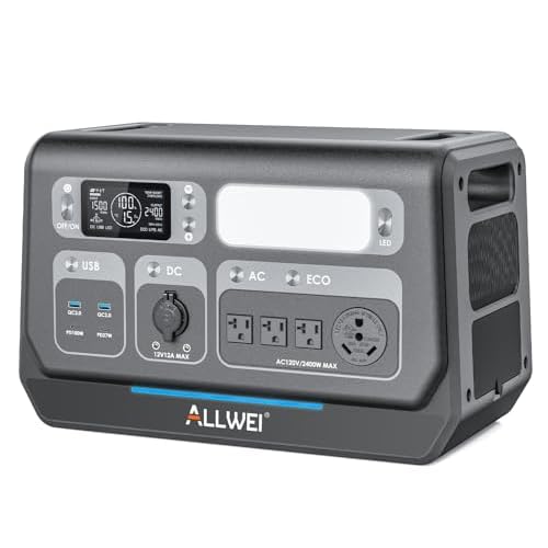 ALLWEI LiFePO4 Portable Power Station 2400W