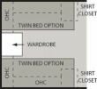 Twin Bed Option (28A & 29R only)